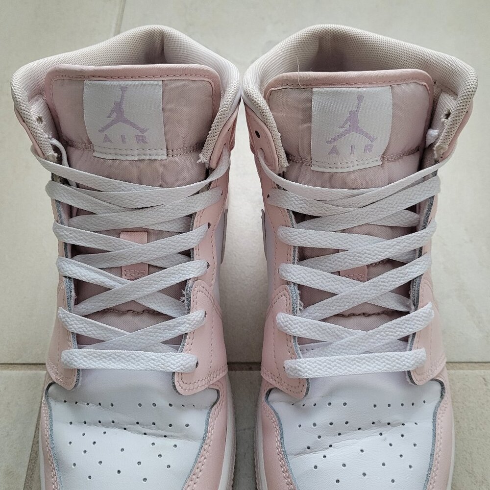 Nike Air Jordan 1 Mid GS Pink Wash Violet Frost Size 7Y/8.5W - Picture 11 of 12